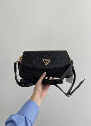 Guess cordelia flap shoulder bag black 😍