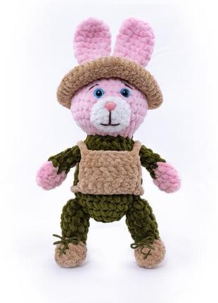 Плюшева іграшка зайчик борис з іноземного легіону з патріотичної коллекції "загін непереможних"