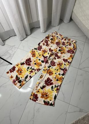 Ichi floral wide pants women’s2 фото