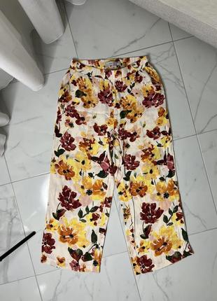 Ichi floral wide pants women’s1 фото