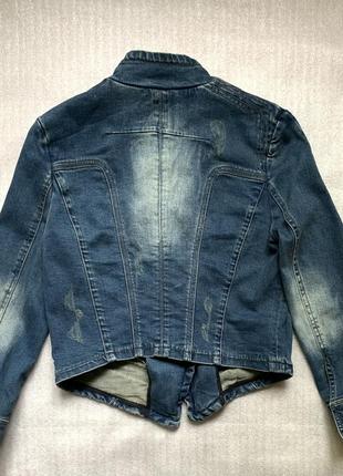 Куртка- пиджак джинсовые4 фото