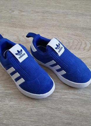 Кроссовки синие adidas gazelle 25 размер4 фото