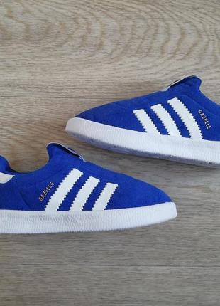 Кроссовки синие adidas gazelle 25 размер6 фото