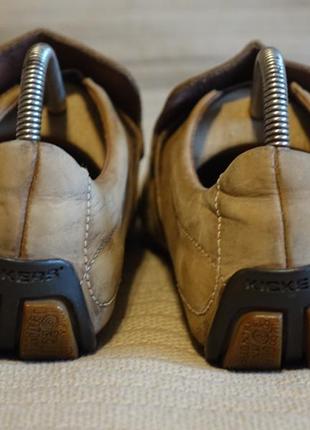 Комфортные комбинированные кожаные мокасины kickers франция/англия 41 р.( 27 см.)9 фото