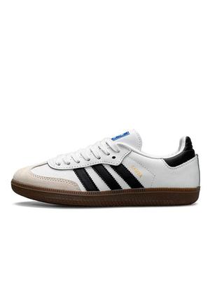 Жіночі шкіряні кросівки в стилі kamanda adidas samba 🆕 кросівки адідас самба