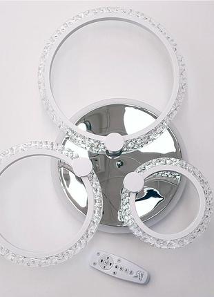 Люстра потолочная светодиодная-led хром dimmer 60w+rgb sneha (99624003821/3 chrome)