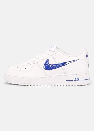 Оригинальные кожаные форсы nike air force 1