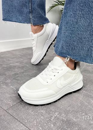 Білі жіночі кросівки кеди з сіткою сіточкою літні кросівки3 фото