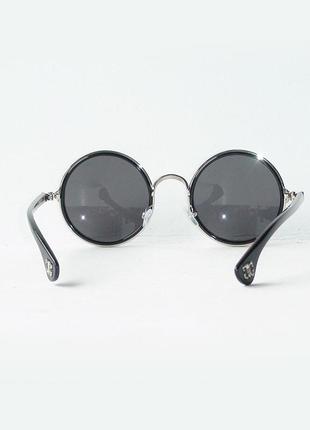 Очки chrome hearts dl 435 silver black2 фото