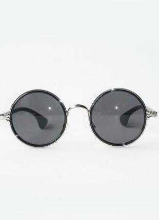 Очки chrome hearts dl 435 silver black4 фото