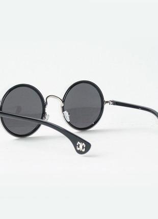 Очки chrome hearts dl 435 silver black6 фото