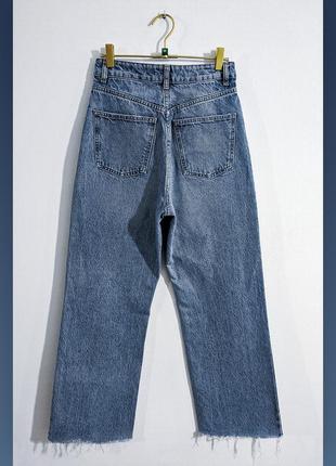 Джинсы широкие с высокой посадкой zara denim jeans2 фото
