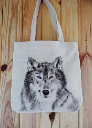 Сумка (торба) "волк"3 фото