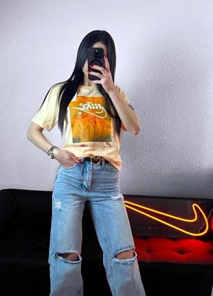 Футболка nike swoosh найк свуш біг лого оверсайз базова принтована