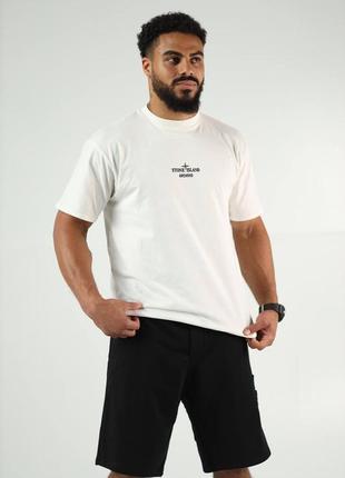 Stone island archivio center logo t-shirt  футболка