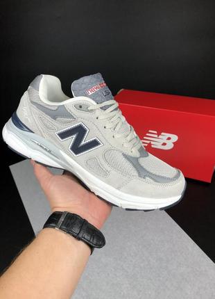 Чоловічі кросівки new balance 990 grey нью беланс сірого кольору