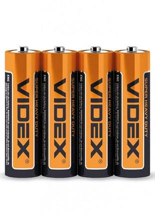 Батарейка сольова videx r6/aa (паковання 4 шт.)
