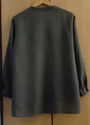 Супер брендова сорочка блуза блузка льон3 фото