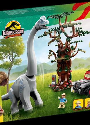 Lego jurassic world открытие брахиозавра 76960