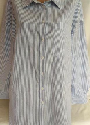 Легкая отличная блузка оверсайз из коттона1 фото