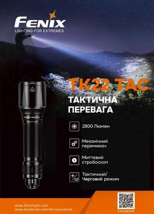 Ліхтар ручний fenix tk22tac7 фото