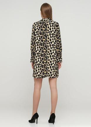 Акция 🎁 стильное кэжуал платье рубашка zara с леопардовым принтом asos h&amp;m2 фото