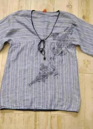Блуза-туника из льна atch с вышивкой4 фото