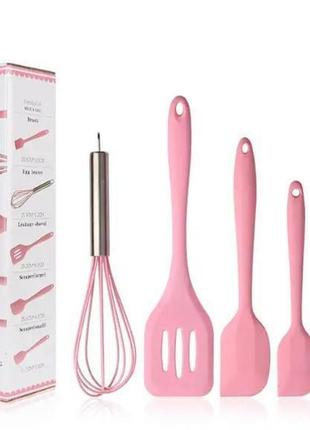 Набір кухонного приладдя kitchenware 5 предметів, pink