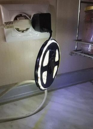 Світлодіодна стрічка 5 в, usb біла 5 м, працює від повербанку! .2 фото