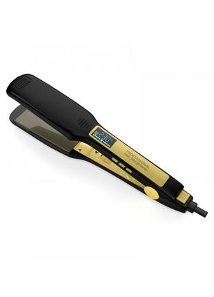 Професійна титанова прасочка для випрямлення волосся professional hair straightener з цифровим рк-дисплеєм