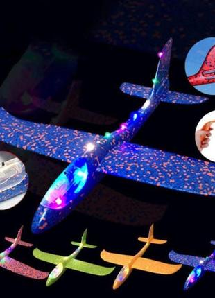 Детский самолет-планер с led подсветкой