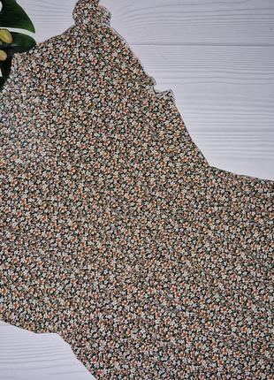 Воздушное штапельное цветочное платье р.486 фото
