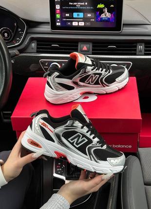 Женские кроссовки new balance 530 black orange premium5 фото