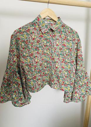 Летняя укороченная блуза1 фото