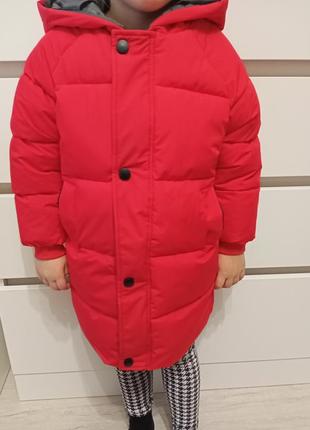 Тепла куртка на дівчинку, тепла куртка на дівчинку, рр.92-1524 фото
