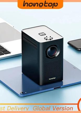Проєктор портативний hongetop s30 max. led-проєктор для дому hongtop s30 max fullhd android 10.0