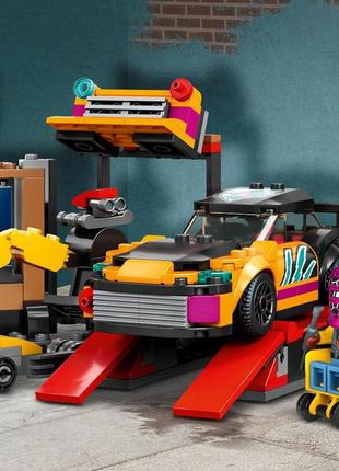 Лего® сіті сity custom car garage тюнінг-ательє lego [[60389]]5 фото