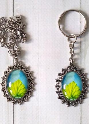 Кулон листочек 2