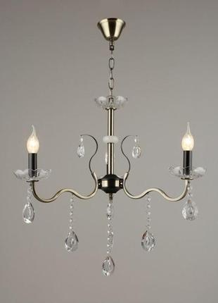 Люстра підвісна на 3 лампочки sneha (9963363804/3 ab+bk)