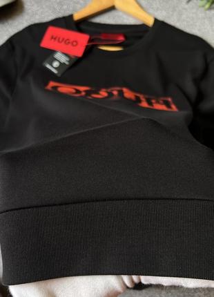 Мужской черный новый свитшот hugo hugo boss оригинал кофта свитер босс размер м10 фото