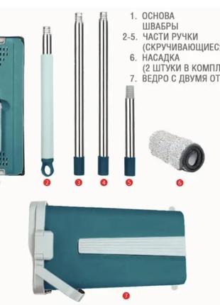 Швабра лентяйка синяя 8 л. scratch anet швабра ледарка