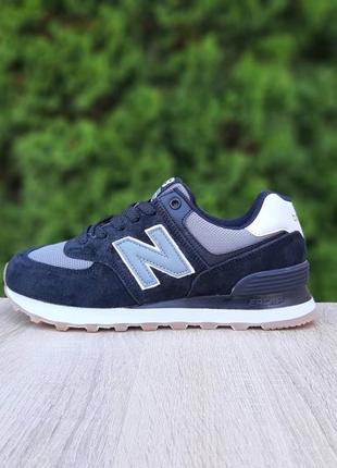 👟 кроссовки new balance 574 черные с серым / наложка bs👟2 фото