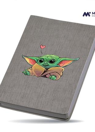 Блокнот а5 грогу йода лайк(grogu baby yoda) сірий (92288-3522-gr)