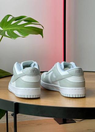 Женские кроссовки найк данк лоу ретро серые с белым / nike dunk low retro grey fog3 фото