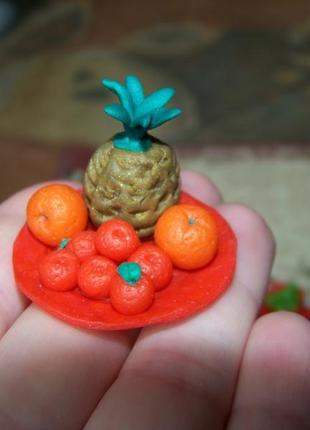 Їжа для ляльок барбі та лол ручної роботи екзотичні фрукти1 фото