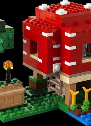 Lego® minecrаft [21179] лего майнкрафт грибной дом [[21179]]4 фото