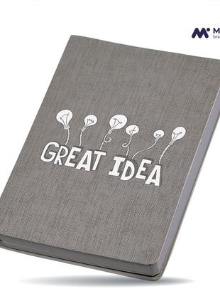Блокнот а5 great idea серый (92288-4107-gr)1 фото
