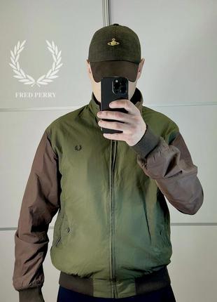 Мужской ваксовый бомбер fred perry made in england (эксклюзивный рич) size l