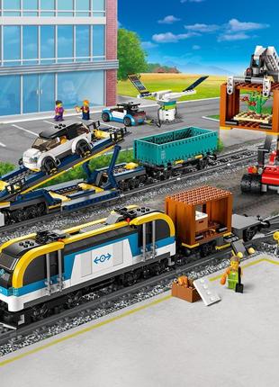 Lego лего city товарный поезд 60336 (1153 деталей) brickslife4 фото