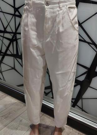 Белые джинсы мом от terranova 44 размер3 фото